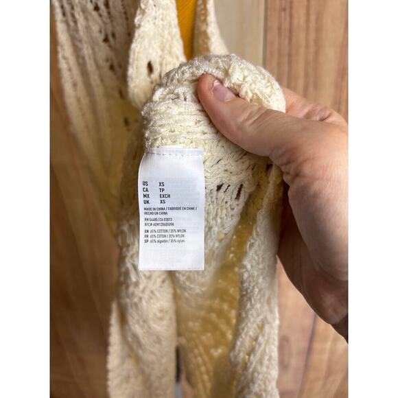 American Eagle Outfitters Knit Cover-Up Tank Cream Women's Size XS NEW - Picture 6 of 8